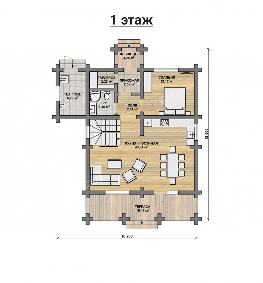 Дом из бревна VZ-149 